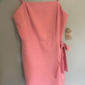 Altard State Pink wrap mini dress